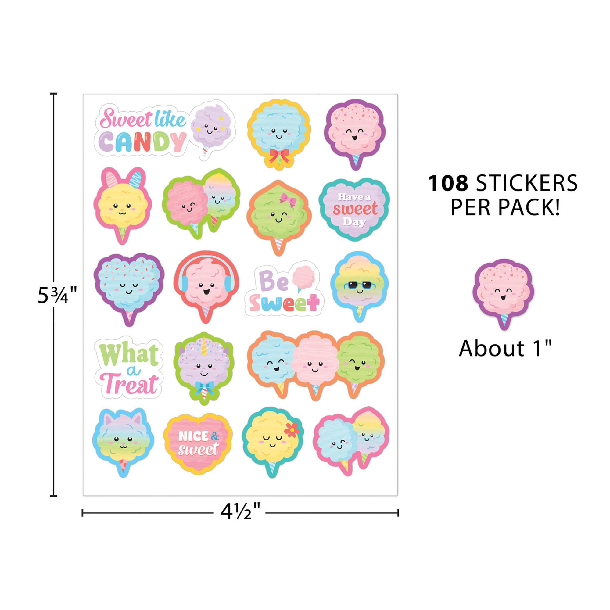 Teacher Created Resources® Cotton Candy Smelly Stickers, 6 Packs of 108
